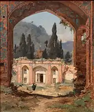 Les Ruines du palais d'Aschroff, Carpentras, musée Comtadin-Duplessis.