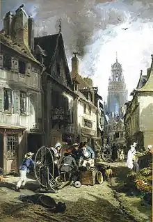 Jules Noël : Le Rémouleur à Morlaix (vers 1869).