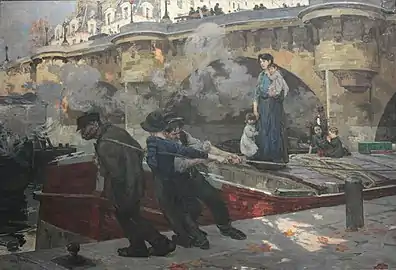 Mariniers au Pont Neuf à Paris, 1910, Musée des beaux-arts de Pau