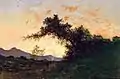 Jules Tavernier, Marin Sunset in Back of Petaluma, vers 1880