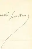 Signature de Jules Simon