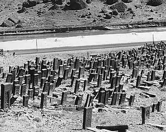 Le cimetière de Julfa, avant sa destruction.