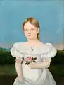 Jeune fille avec une rose (1834)