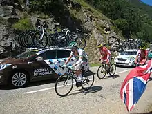 Photographie présentant Julien El Fares sur le Tour de France 2013.