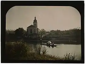 Promenade en barque à Flavigny.