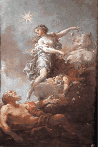 Tithon et l'Aurore (esquisse) (1783), musée des Beaux-Arts de Caen.