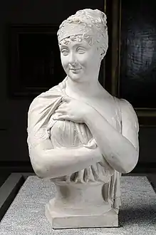 Juliette Récamier en 1805 par Clémence Sophie de Sermézy, musée des beaux-arts de Lyon.