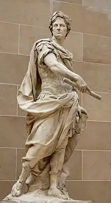Jules César représenté en conquérant.