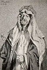 Julius Euting als Abdel Wahl in Central-Arabien 1883, par Adolf von Meckel