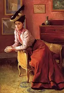 Élégante au sofa (1895), localisation inconnue.