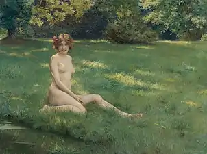 Un nu sur la pelouse (La Rieuse) (1899), localisation inconnue.