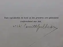 Signature de Camille Jullian