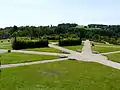 Les jardins à la française.