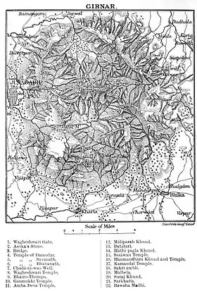 Carte du massif datant de 1910.