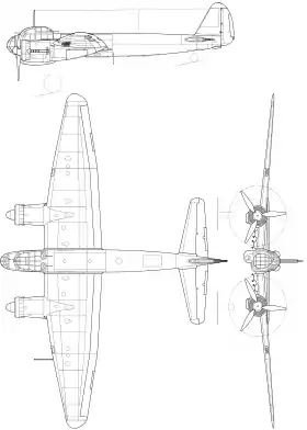 vue en plan de l’avion