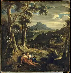 Attribué à Jean-Baptiste Forest, Jupiter et Callisto, Dijon, musée Magnin.