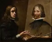 Autorretrato pintando a su padre, Daniel Martínez, 1630, de Jusepe Martínez.