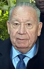 Just Fontaine à l'enregistrement de Vivement dimanche en 2016.