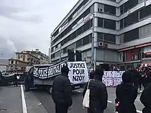 Vue d'une manifestation en Suisse.