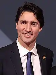 Canada :  Justin Trudeau, Premier ministre.