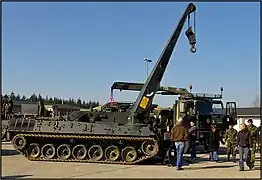 Un dépanneur de char BPz-2 de l'armée royale danoise.