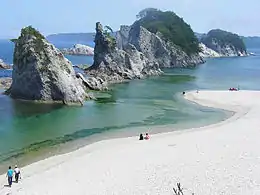 La plage de Jōdoga.