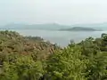 Le lac Köyceğiz vu de la route menant à Ekincik.