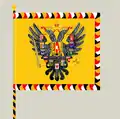 Drapeau de l'armée commune, modèle jaune impérial, avers et revers identiques