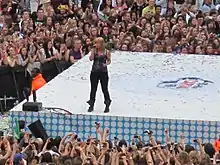 Kelly Clarkson performing at Capital Fm Summertime Ball, London, in 2012