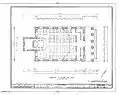 Plan de l'intérieur de la synagogue (HABS)