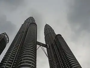 The Petronas Towers.