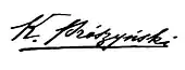 signature de Kazimierz Prószyński