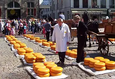 Marché au fromage dans la ville de Gouda