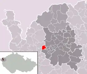 Localisation de Kaceřov