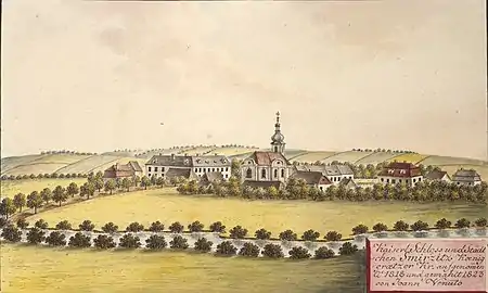 Smiřice, en 1823, par Joann Venuto.