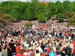 Concert dans le parc l'été 2005.