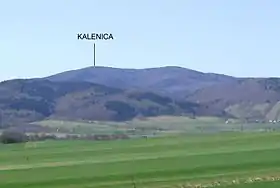 Vue du mont Kalenica depuis Piława.