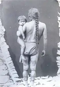 Femme Kali'na et son enfant (1882).