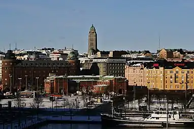 L’église du Kallio au sommet du quartier.