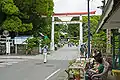 Entrée avec le torii.