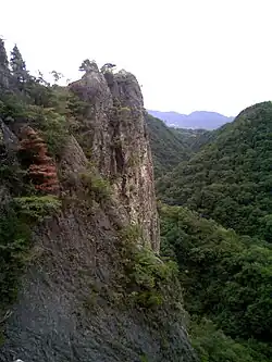 Vue du rocher Hyakujō.