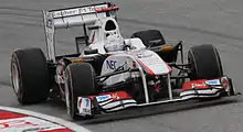 Photo de Kamui Kobayashi, sur Sauber C30, au Grand Prix de Malaisie 2011