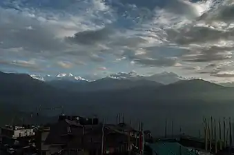 Le Kanchenjunga vu de puis Pelling