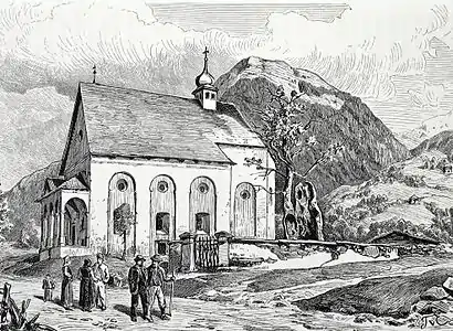 La Chapelle Sainte-Anne à Turn (1860), gravure.