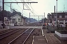 La gare en 1984.