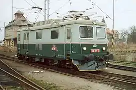 Locomotive E 422.001 à Bechyně.