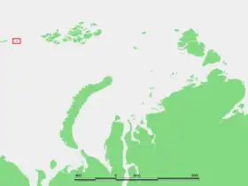 Localisation de l'île Victoria dans l'Océan Arctique