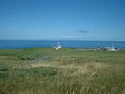 Le détroit de La Pérouse depuis le cap Sōya sur l'île de Hokkaidō au Japon