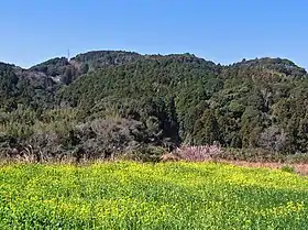 Vue du mont Karasuba depuis Minamibōsō.