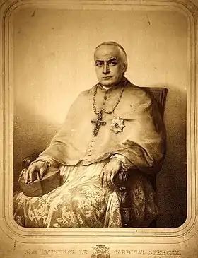 L'archevêque de Malines Mgr Engelbert Sterckx.